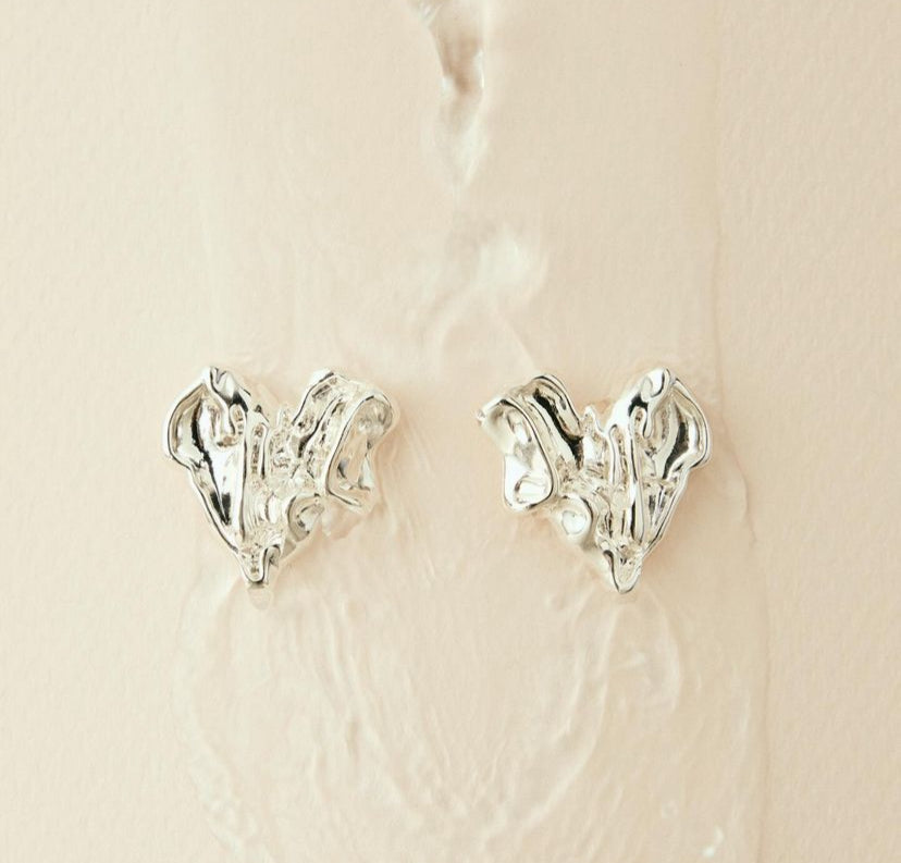 Heart Chunky Ohrringe von Friihof+Siig