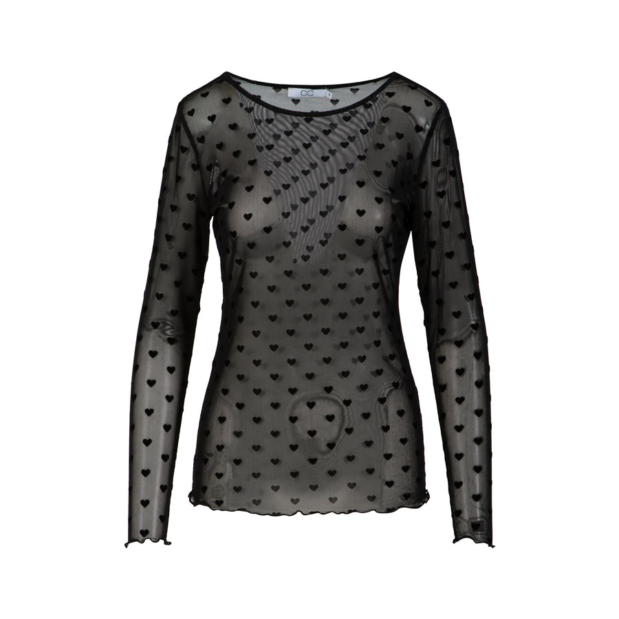 Heart Eve Mesh Bluse von Coster Copenhagen