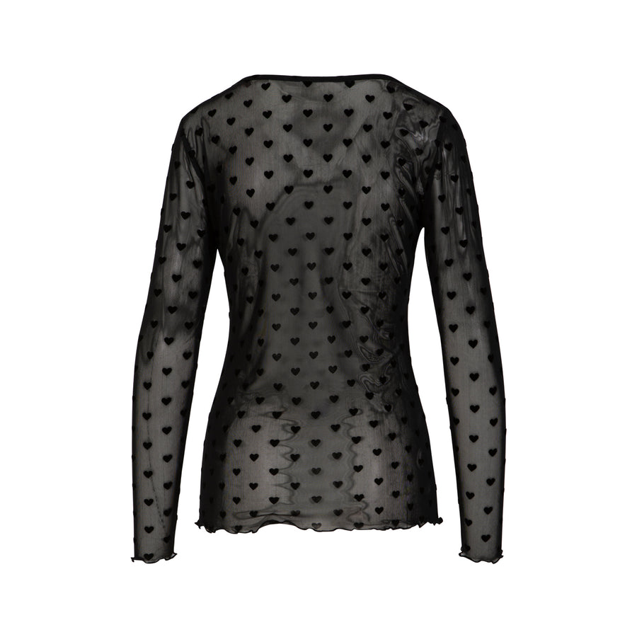 Heart Eve Mesh Bluse von Coster Copenhagen