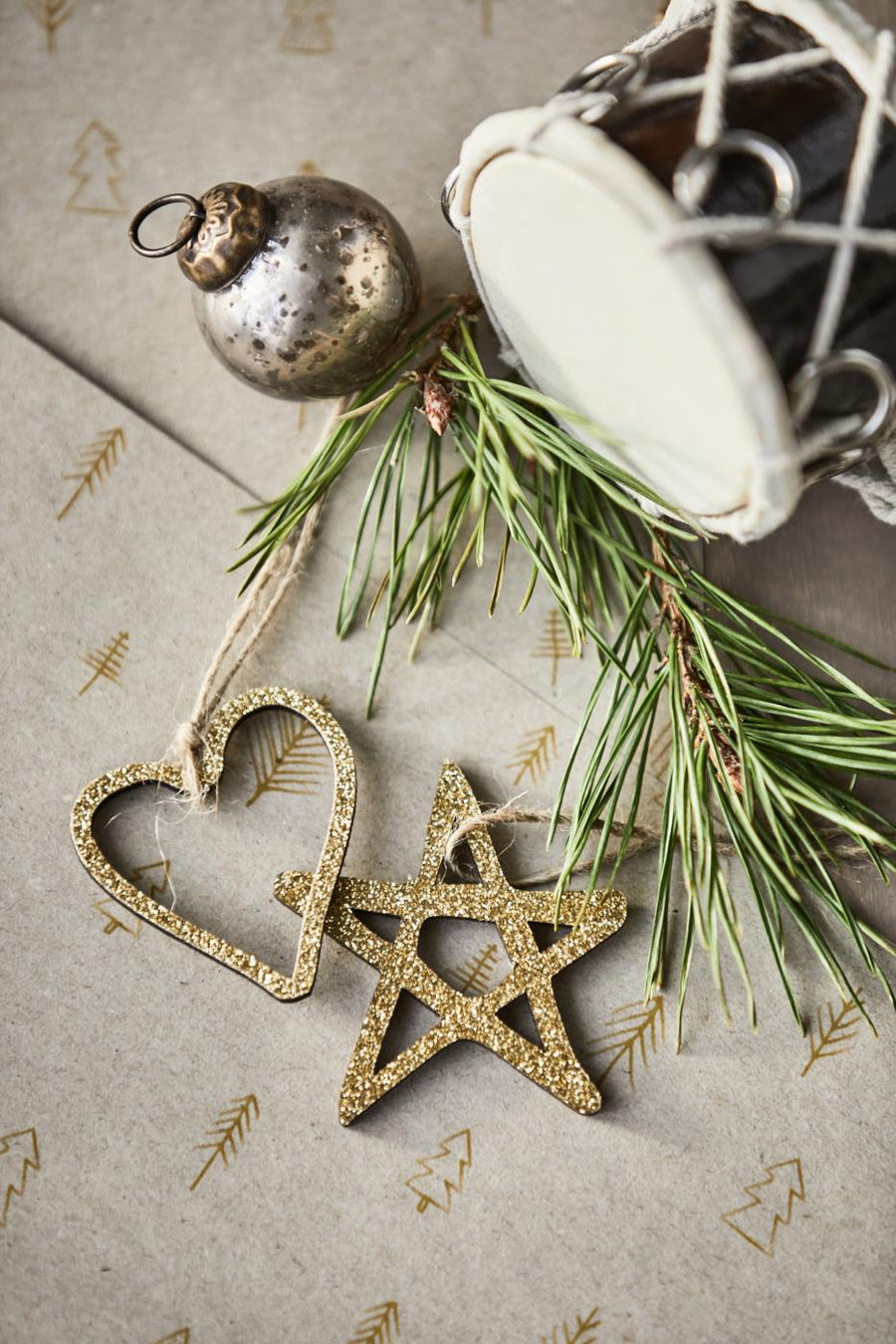 Geschenkanhänger mit Glitzer von ib laursen