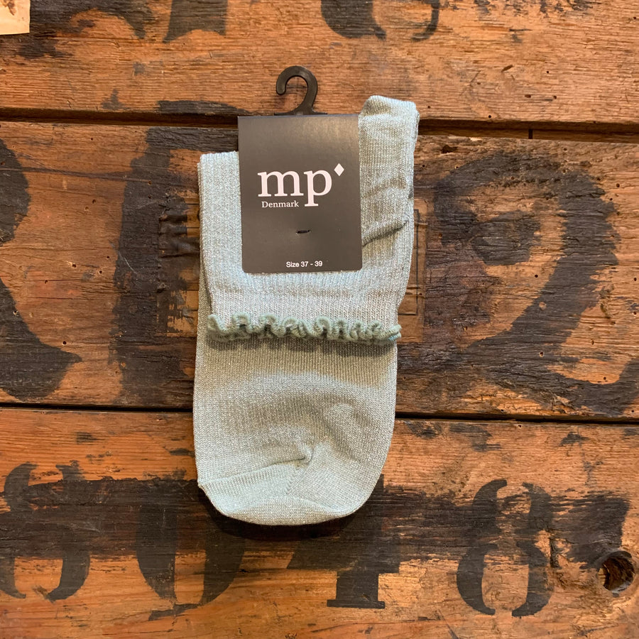 Kurze Glittersocken mit Rüschen von mp denmark