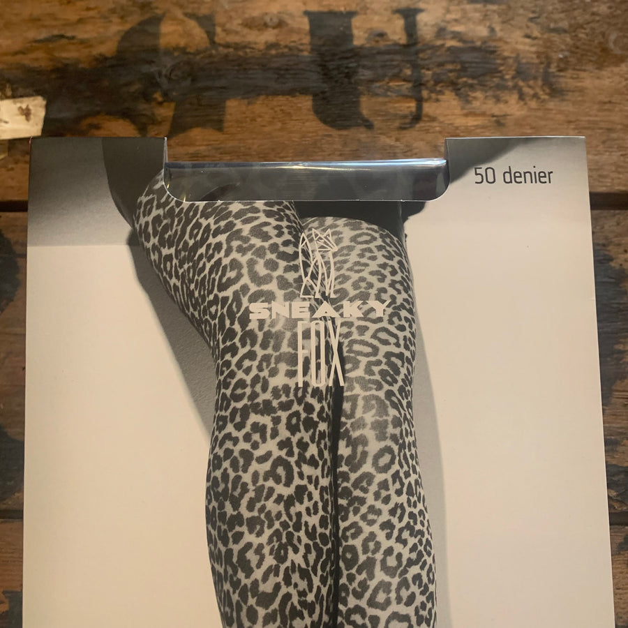 Strumpfhose in leo Muster 50 DEN von Sneaky Fox
