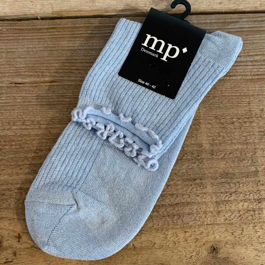 Kurze Glittersocken mit Rüschen von mp denmark