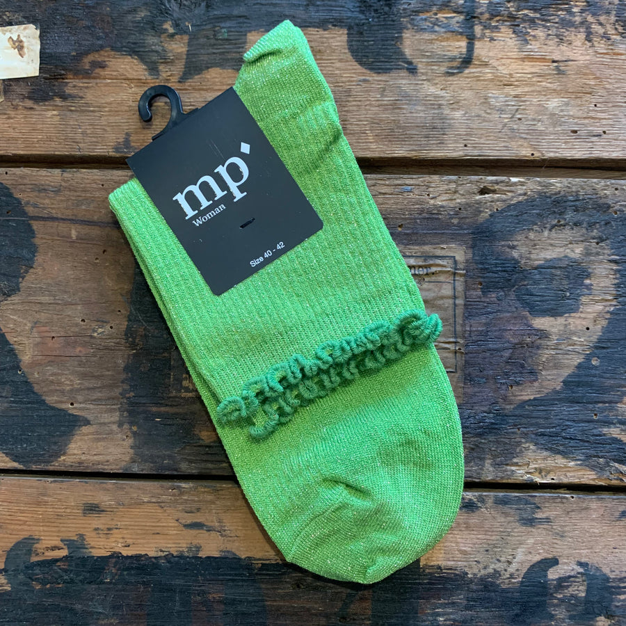 Kurze Glittersocken mit Rüschen von mp denmark