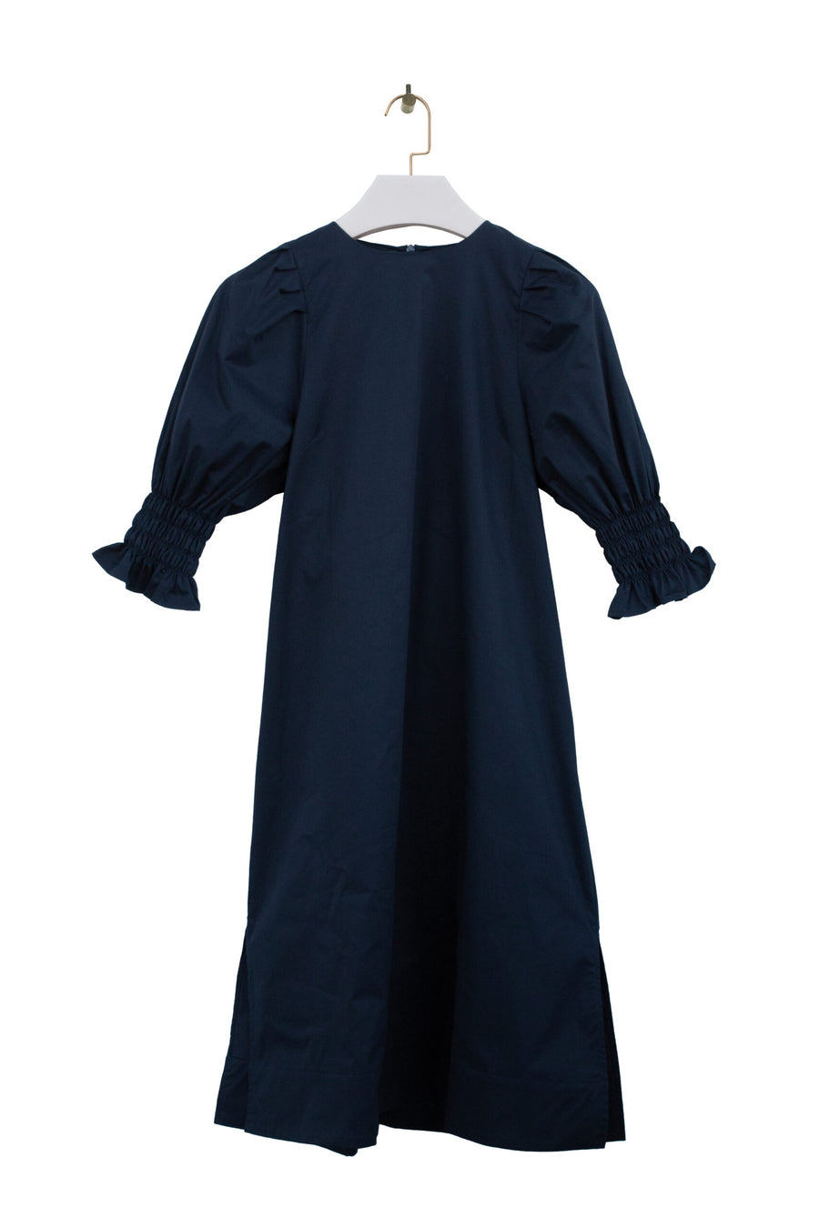 Midi-Kleid mit Puffärmeln von WithBlack